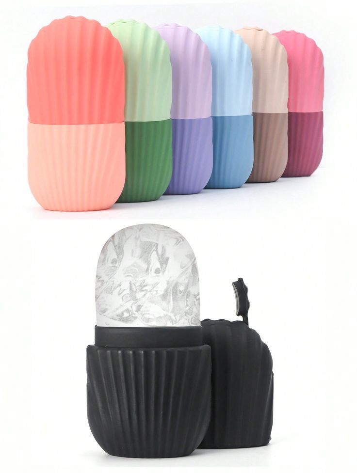 Silicone Ice Cube Roller Massager for Face - Ice Cube Roller Massager for Face - Eyes and Neck Naturally Conditioning and Skin Care - Reusable Massage Silicone Ice Mold