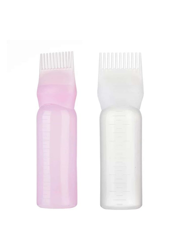 💖 Silicone Hair Oil Applicator Bottle with Comb