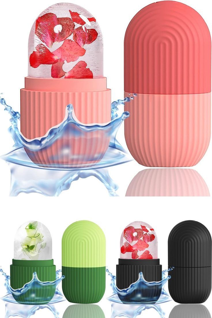 Silicone Ice Cube Roller Massager for Face - Ice Cube Roller Massager for Face - Eyes and Neck Naturally Conditioning and Skin Care - Reusable Massage Silicone Ice Mold